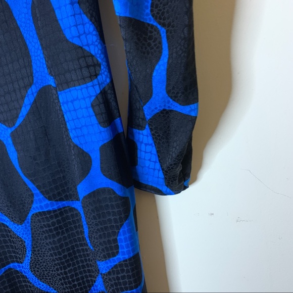 Vintage Flora Kung Silk Wrap Dress size 6 Petites - Picture 8 of 16